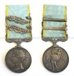 Krim-Medaille mit zwei Spangen, Vereinigtes Königreich von Großbritannien und Irland