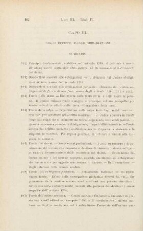 Capo III. Degli effetti delle obbligazioni