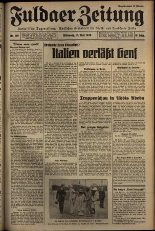 Ausgabe vom Mittwoch, den 13. Mai 1936.
