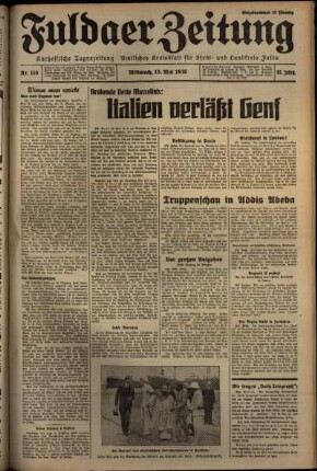 Ausgabe vom Mittwoch, den 13. Mai 1936.