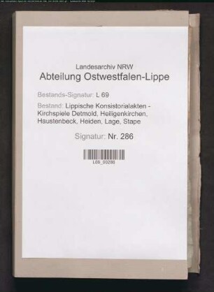 Vergütung der Meliorationskosten (Verbesserung und Unterhaltung von Haus und Ländereien) der Pastoren