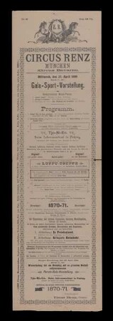 Circus Renz, München, 1898