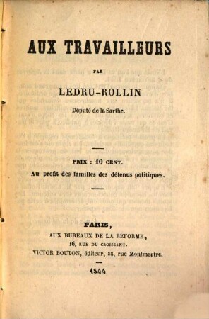 Aux travailleurs