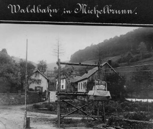 Erster Weltkrieg - "Kriegsansichten aus den Vogesen". "Waldbahn-Station jenseits des Donon" (Dép. Bas-Rhin)