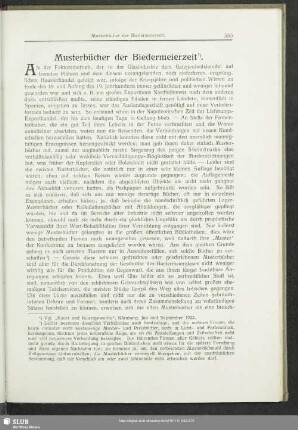 Musterbücher der Biedermeierzeit