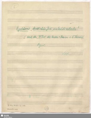 Herzliebster Jesu was hast du verbrochen - D.Mus.15350-ZZ-513 : org : g