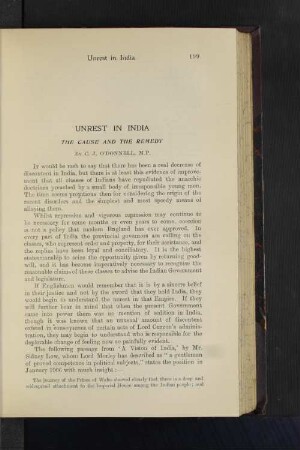 Unrest in India