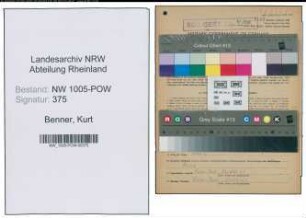 Entnazifizierung Kurt Benner , geb. 17.02.1905 (Kaufmann)