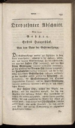 [Vierzehnter] Abschnitt. Von dem Gehöre.