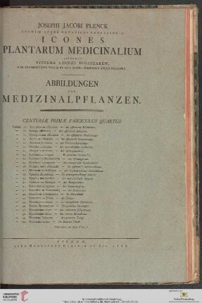 Centuriæ primæ fasciculus quartus