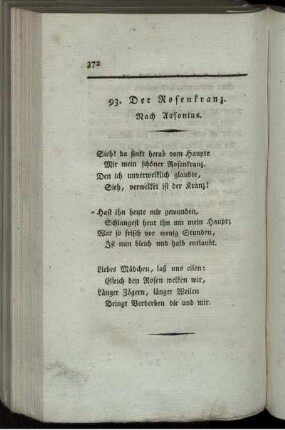 93. Der Rosenkranz.