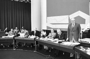 Lörrach: Neues Rathaus; Regio Conférence Tripartite; Konferenzvorsitz