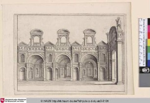 [Bauwerk mit Bögen, Gewölben und Nischen; Building with Arcs, Vaults and Niches]