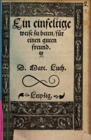 Ein einfeltige weise zu beten, für einen guten freund