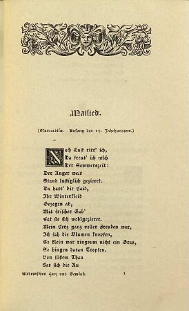 Altdeutsches Herz und Gemüth