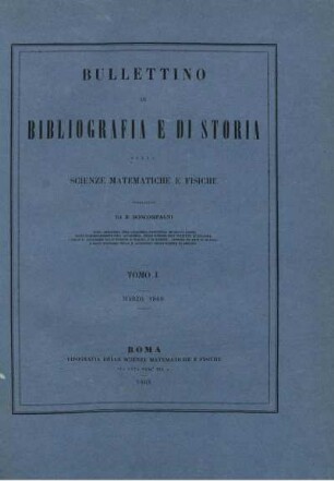 Tomo I. Marzo 1868.