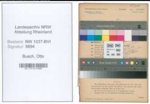 Entnazifizierung Otto Busch , geb. 27.08.1902 ()