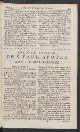 Seconde Epistre De S. Paul Apotre Aux Thessaloniciens