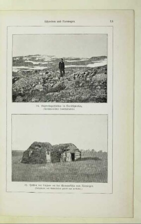 15. Hütten der Lappen an der Eismeerküste von Norwegen