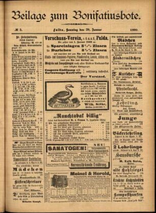 Zweite Ausgabe vom Sonntag, den 29. Januar 1899.