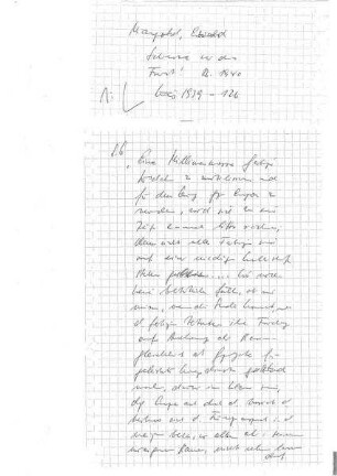 Handschriftliche Notizen Höpps