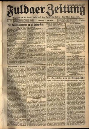 Ausgabe vom Dienstag, den 17. Juli 1928.