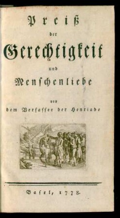 Preiß der Gerechtigkeit und Menschenliebe