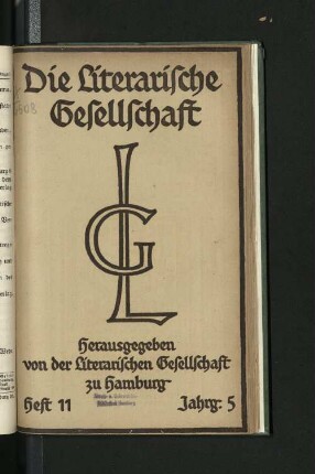 Heft 11 1919 Jahrg. 5