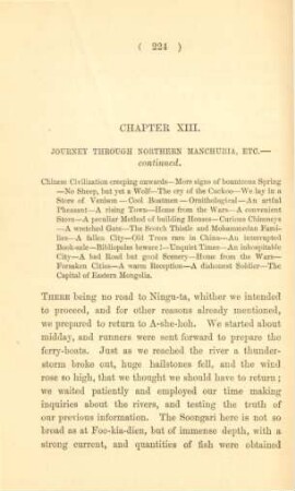 Chapter XIII. Journey through Northern Manchuria, etc. - continued