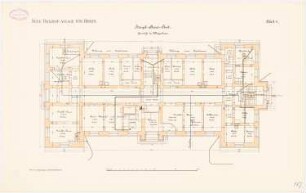 Neue Packhofanlage, Berlin-Moabit: Hauptsteueramt: Grundriss Kellergeschoss 1:100