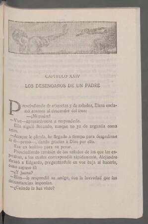 Capítulo XXIV - Los desengaños de un padre