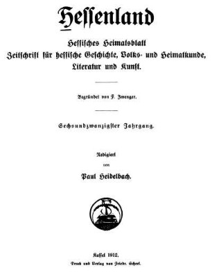 Nr. 1, Erstes Januar-Heft 1912