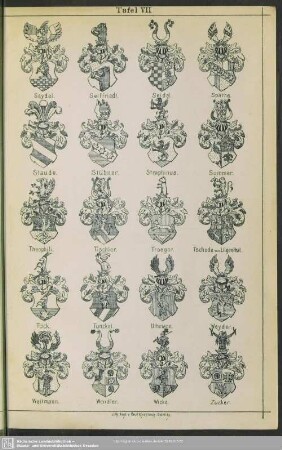 Tafel VII. Seydel - Zucker