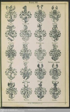 Tafel VII. Seydel - Zucker