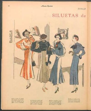 Siluetas de invierno [Dibujos] : Para la mujer