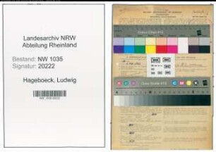 Entnazifizierung Ludwig Hageboeck , geb. 07.12.1902 (Steiger)