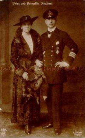 Adalbert von Preußen mit Frau
