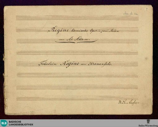 Régine - Don Mus.Ms. 4a-c