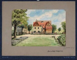 Weingut und Gasthof Glasewalds Ruhe südlich von Wilschdorf bei Dresden (Berggasse 27)