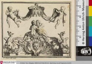 [Ornament mit Putti und Drachen]