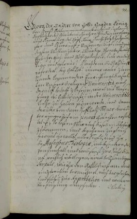 Abschriftliche Übersendung eines Gutachtens von Professor Treuer zum Gottesdienst in der Universitätskirche [Anlage fehlt]; Erkundigung nach einer Ordnung für die Universitätskirche und den Gottesdienst.