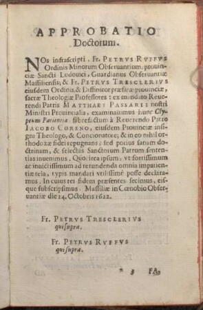Approbatio Doctorum.
