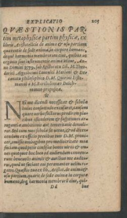 Quaestionis Partim metaphysicae partim physicae ...