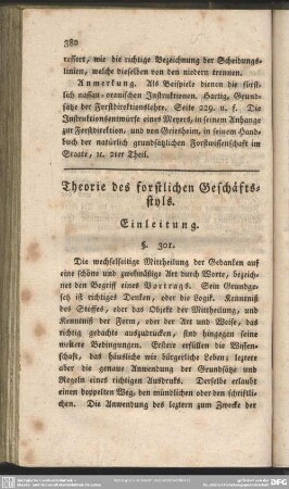 Theorie des forstlichen Geschäftsstyls