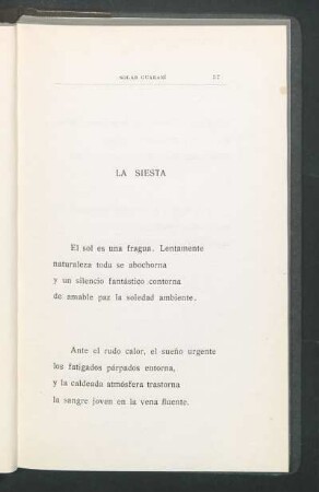 La siesta