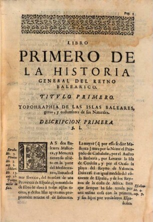 Historia general del reyno de Mallorca, 1. - 7 Bl., 438 S.