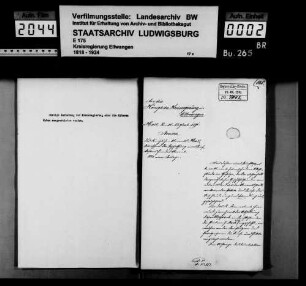 Kanzleimobiliar und Verbesserung der Einrichtung des Oberamts Hall