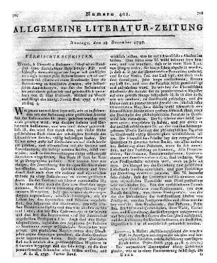 Aufklärungsspiegel der neuesten Welt. St. 1. In Auszügen aus einigen der neuesten und vorzüglichsten Schriften, welche Aufklärung zum Gegenstande haben. Leipzig: Höfer 1796