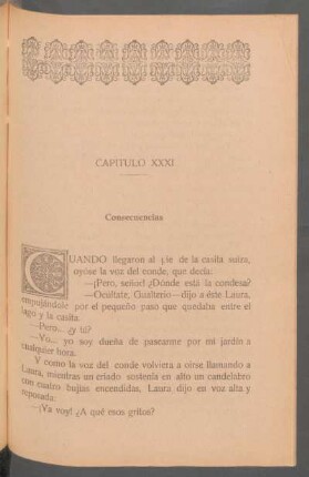 Capítulo XXXI - Consecuencias