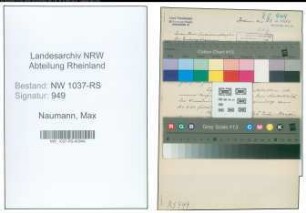 Entnazifizierung Max Naumann , geb. 07.03.1891 ()